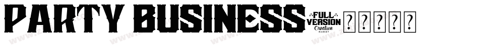 Party Business字体转换